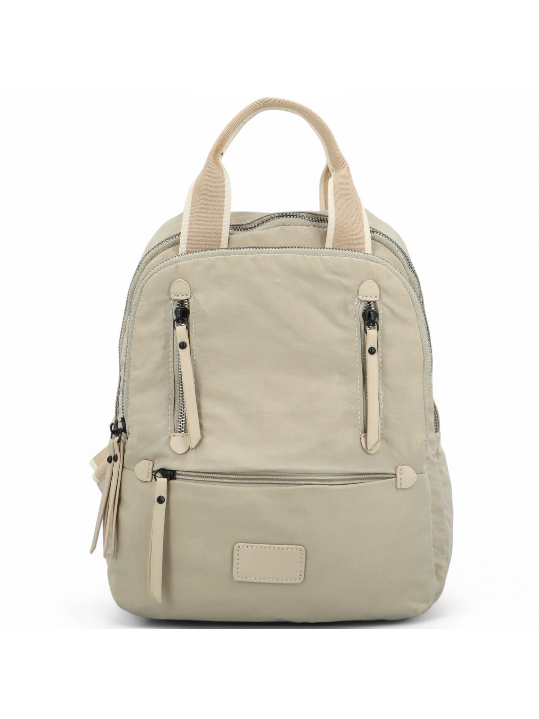 Trendy dámský textilní batoh Karis krémový